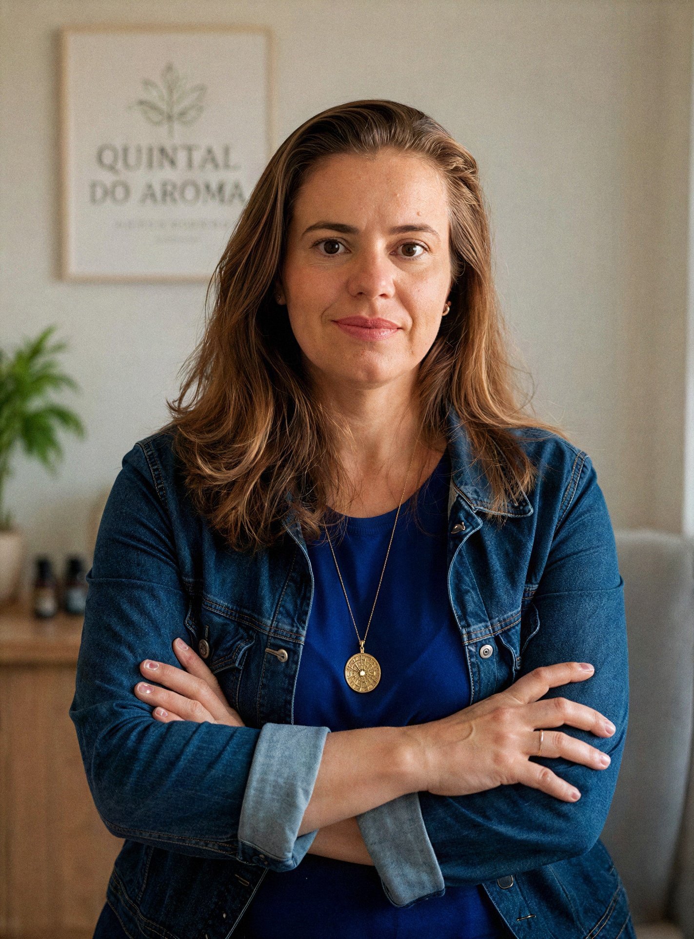 Raquel Cruz, farmacêutica e psicoaromaterapeuta em Mogi das Cruzes, retrato em close